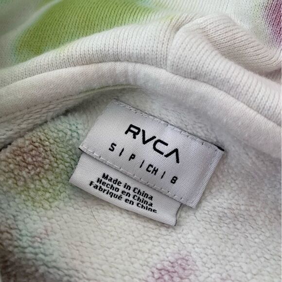 RVCA Tie Dye Sweatshirt Hoodie Womens Size Small - Picture 7 of 8